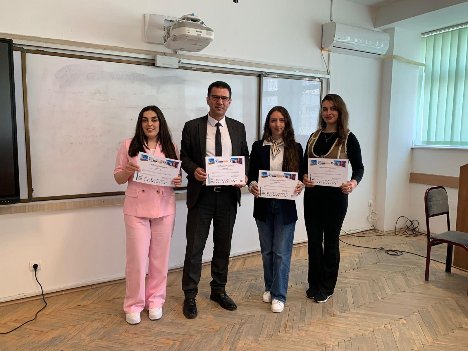 FAKULTETI I FILOLOGJISË PËRFAQËSOHET NË KONFERENCËN E 15-TË NDËRKOMBËTARE PËR SHKENCAT SOCIALE NË TASHKENT NGA STAFI AKADEMIK DHE STUDENTËT