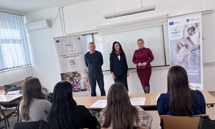 The informative session for EU Postgraduate Scholarships is held at the Faculty of Philology in Gjakova.