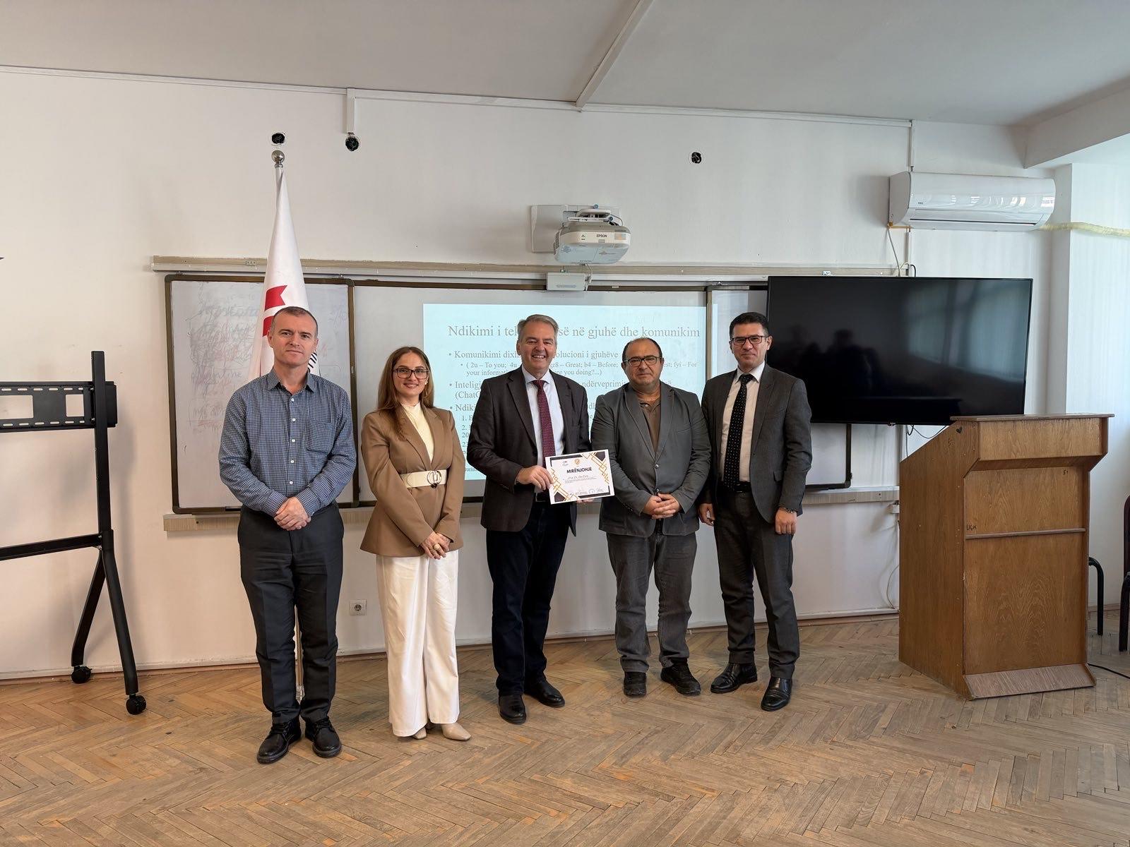 Një takim me përvojën: Prof. Dr. But Dedaj ligjëron për sfidat dhe zhvillimet në arsimin e lartë