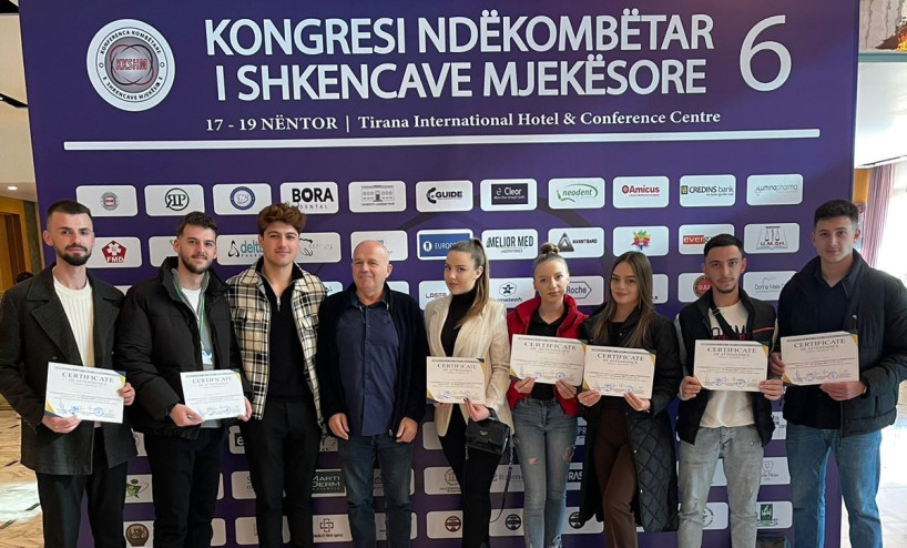 Studentët e Fakultetit të Mjekësisë morën pjesë në Kongresin Ndërkombëtar të Shkencave Mjekësore në Tiranë